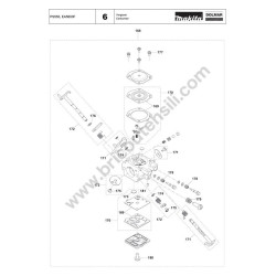 Dolmar Chainsaw PS550 Spare Parts  - Drawing 5