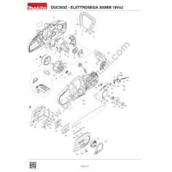 Ricambi Makita per Elettrosega a Batteria DUC353Z - Esploso
