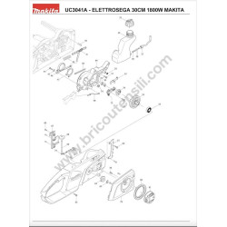 Ricambi Makita per Elettroseghe UC3041A - Esploso 1