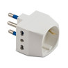 Adapter "Triple" with Schuko + Plug Male