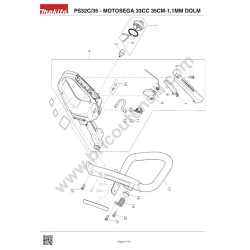 Dolmar Spare Parts for Chainsaw PS32C/35 - Drawing