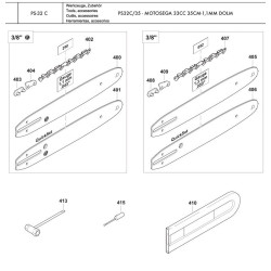 Dolmar Spare Parts for Chainsaw PS32C/35 - Drawing 6