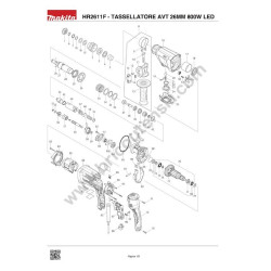 Makita Spare Parts for Hammer HR2611F - Drawing