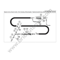 Telwin Parts for Inverter SUPERIOR TIG 421 DC-HF/LIFT 400V+ACC - Torch Drawing