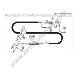Ricambi Telwin per Saldatrici Inverter TECHNOLOGY TIG 182 AC/DC-HF - Esploso Torcia