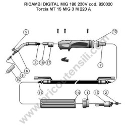 Ricambi Telwin per Saldatrici Telmig 251-281-183-203-250