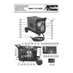 Ricambi Telwin per Saldatrici Bimax 4.195 Turbo - Esploso