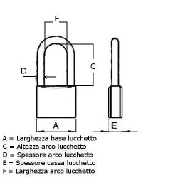 Padlocks Brass Longbow to "Import"