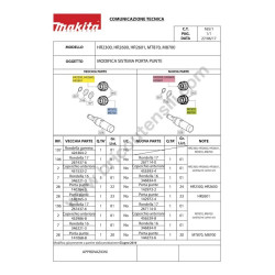 Ricambi Makita per Tassellatore HR2600 - CT165-1