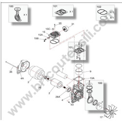 Ricambi Fiac per Compressore AIR XSS 228/6 R3000 - Esploso 1