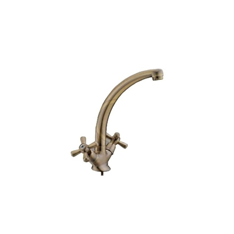 High Washbasin water tap Barrel Series "Sofia Bronze"