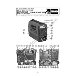 Ricambi Telwin per Inverter TECHNOLOGY TIG 172 AC/DC HF/LIFT 230V - Esploso