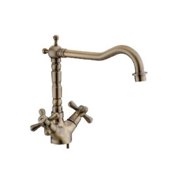 Corner Barrel Washbasin water tap Series "Sofia Bronze"