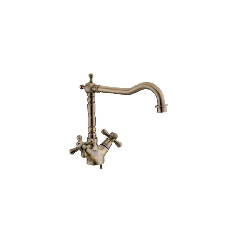 Corner Barrel Washbasin water tap Series "Sofia Bronze"