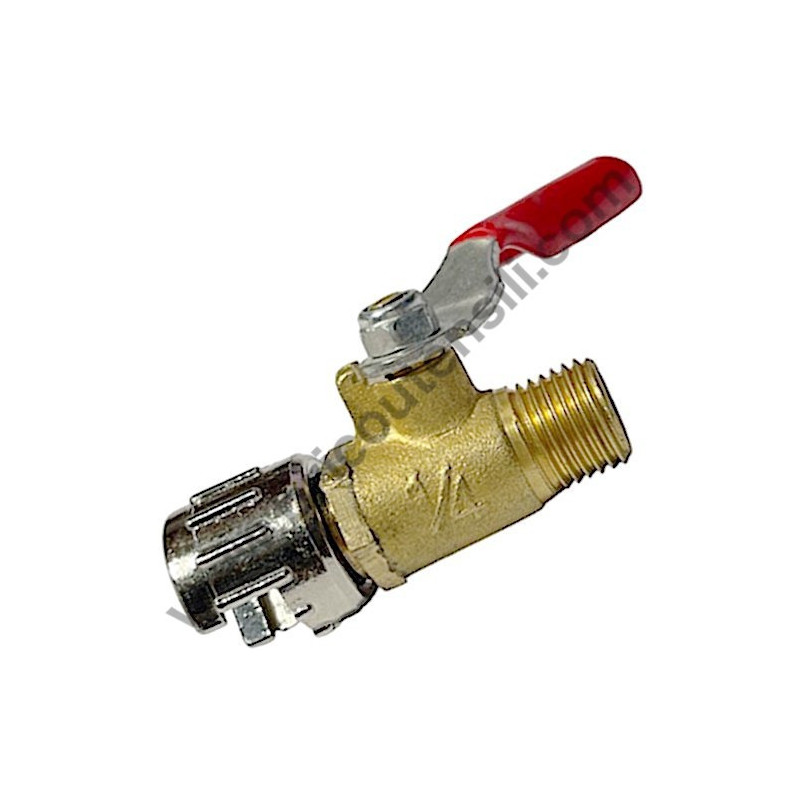 Rubinetto di linea Maschio/Maschio 1/4"-1/4"