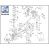 FIAC Air Compressor SA 850 Spare Parts - Pump Unit Diagram