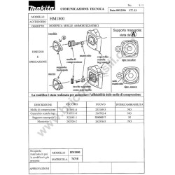 Makita Spare Parts for Demolition Hammer HM1800 - ct11-1