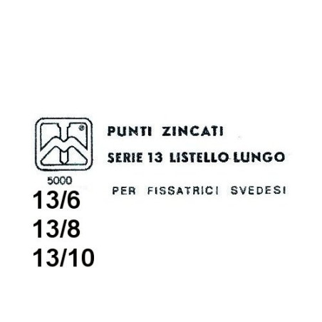 Punti in Acciaio per Fissatrici "Rapid"