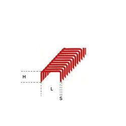 Steel Staples for Pneumatic Tackers series "80"
