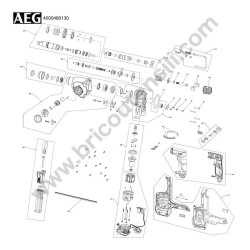 AEG BBH18BL2-0 18V Rotary Hammer Parts - Drawing