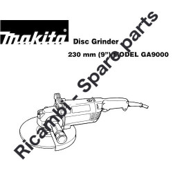 Makita Ricambi per Smerigliatrice Angolare GA9000