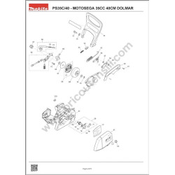 Dolmar Spare Parts for Chainsaw PS32C/40 - Drawing 5