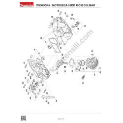 Dolmar Spare Parts for Chainsaw PS500C/45 - Drawing 2