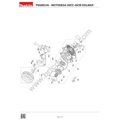 Ricambi Dolmar per Motosega PS500C/45 - Esploso 3