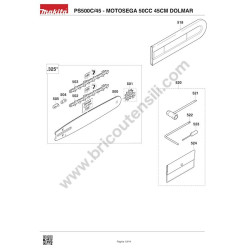 Dolmar Spare Parts for Chainsaw PS500C/45 - Drawing 6