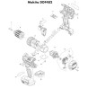 Makita Cordless Drill DDF482 Spare Parts - Drawing