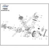 FIAC F6000/50 Air Compressor Spare Parts - Pump Unit Drawing