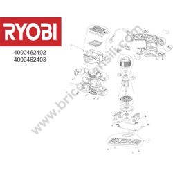 RYOBI RSS280-S Orbital Sander Parts - Drawing