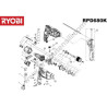 RYOBI RPD680-K Trapano a Percussione - Esploso