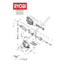 RYOBI RJS850K Jigsqaw Spare Parts - Drawing
