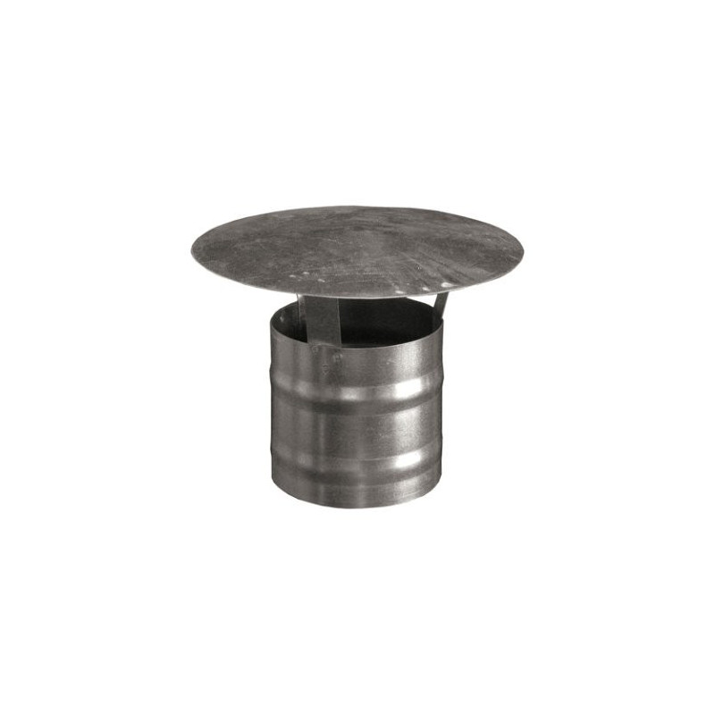  Fixed chimney base Round Galvanized model. "Chineses"