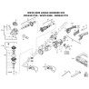 AEG Angle Grinder WS22-230E Parts - Drawing