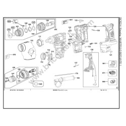 DeWalt DCH214 Type 1 Rotary Hammer Parts - Housing