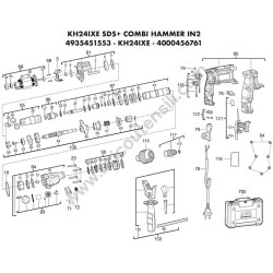 AEG Combi Hammer KH24IXE Parts - Drawing
