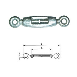Tensioner 2 eyes closed for Plow 3/4''