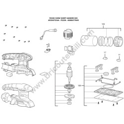 AEG FS250 Sheet Sander Parts - Drawing