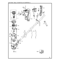 DEWALT D25330K-QS Chipping Hammer Type 1 Parts - Motor Drawing