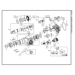 DEWALT D25133K-QS Rotary Hammer Type 1 Parts - Drawing