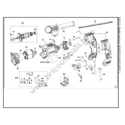 DEWALT D25133K-QS Tassellatore Tipo 1 Ricambi - Esploso 1