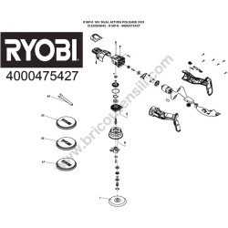 RYOBI R18P Lucidatrice Orbitale Ricambi Esploso