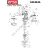 RYOBI ROS300 Levigatrice Rotorbitale Ricambi - Esploso