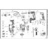 DeWalt DCH333-QW Type 1 Rotary Hammer Parts - Main Unit Drawing