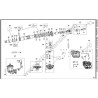 DeWalt DCH333-QW Type 1 Rotary Hammer Parts - Gearbox Drawing