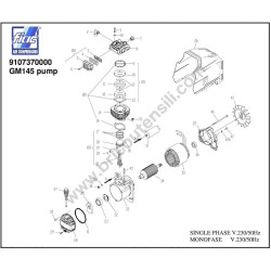 Black&Decker CP5050 GM145 Ricambi - Gruppo Pompante