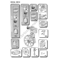 ABAC PAT24 - NS12 Spare Parts - Drawing