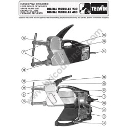 Telwin Spare Parts for Spot Welding Machine DIGITAL MODULAR 230 230V - Drawing